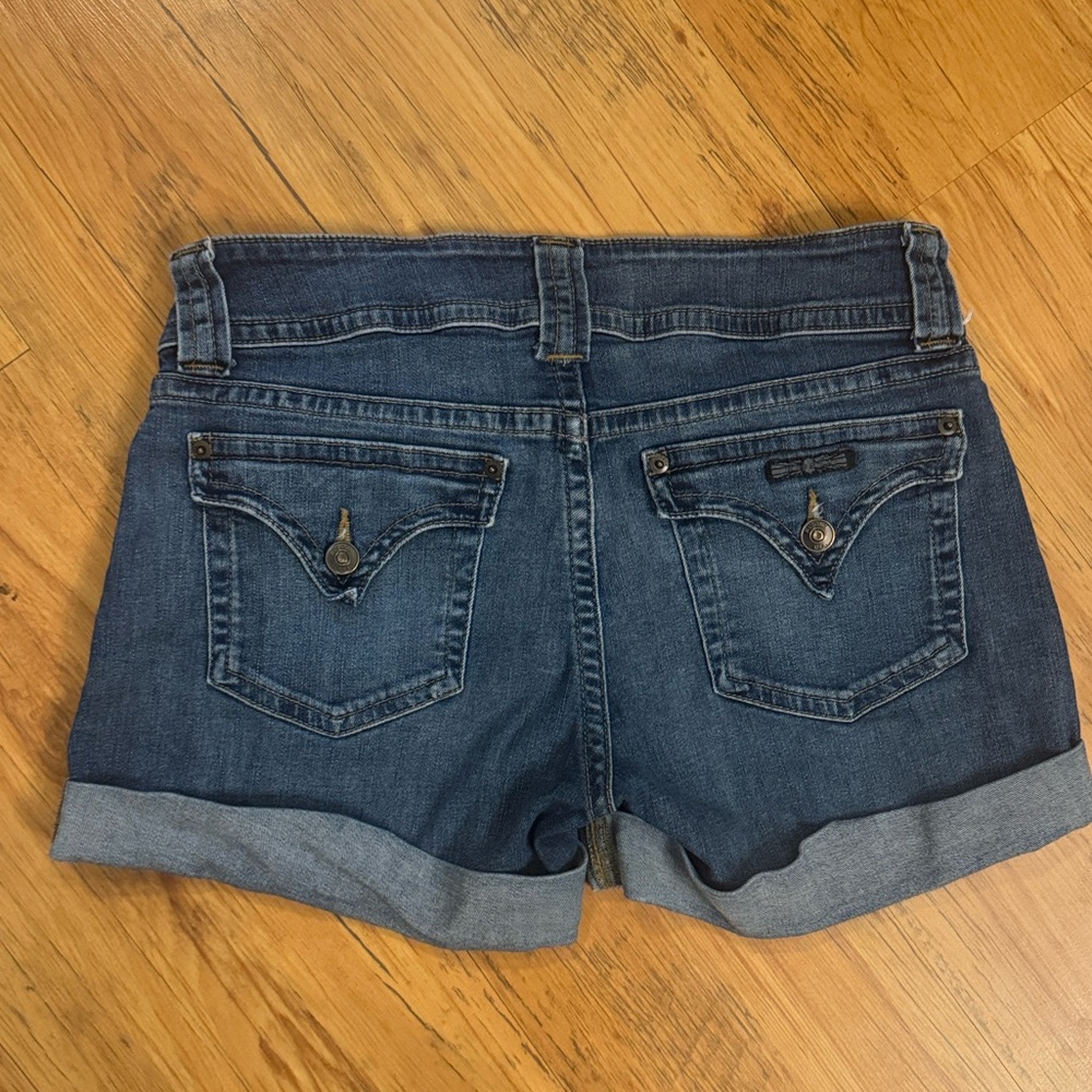 Hudson Cuffed Denim Jean Shorts Sz